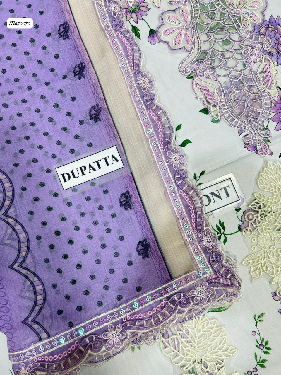 3 Pcs Heavy Embroidered Suit